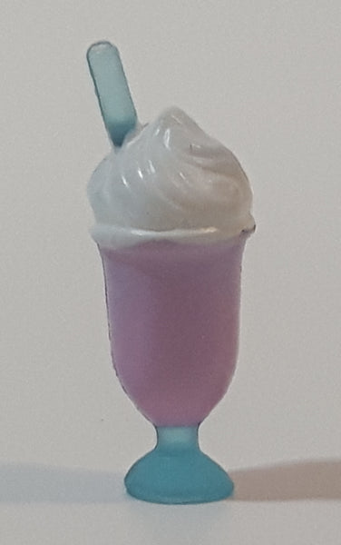 Shopkins Style Milk Shake 7/8" Tall Miniature Plastic Toy