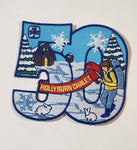 Girl Guides Hollyburn Chalet 50 Embroidered Fabric Patch Badge
