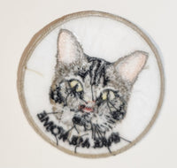Take Me Home Cat Themed Embroidered Fabric Patch