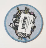 Happiness Is Handmade Embroidered Fabric Patch