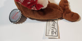 1998 Coca Cola Walrus with Red Santa Cap Holding a Bottle 6" Long Stuff Animal Character Bean Bag Plush New with Tags