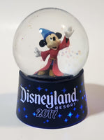 2017 Disneyland Resort Mickey Mouse Light Up 3 3/4" Tall Snow Globe