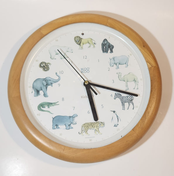 Koo Koo Kids Zoo Animal Sounds 13" Wall Clock