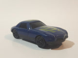 Unknown Brand Coupe Sports Car #4 Dark Blue Die Cast Toy Car Vehicle