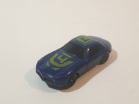 Unknown Brand Coupe Sports Car #4 Dark Blue Die Cast Toy Car Vehicle