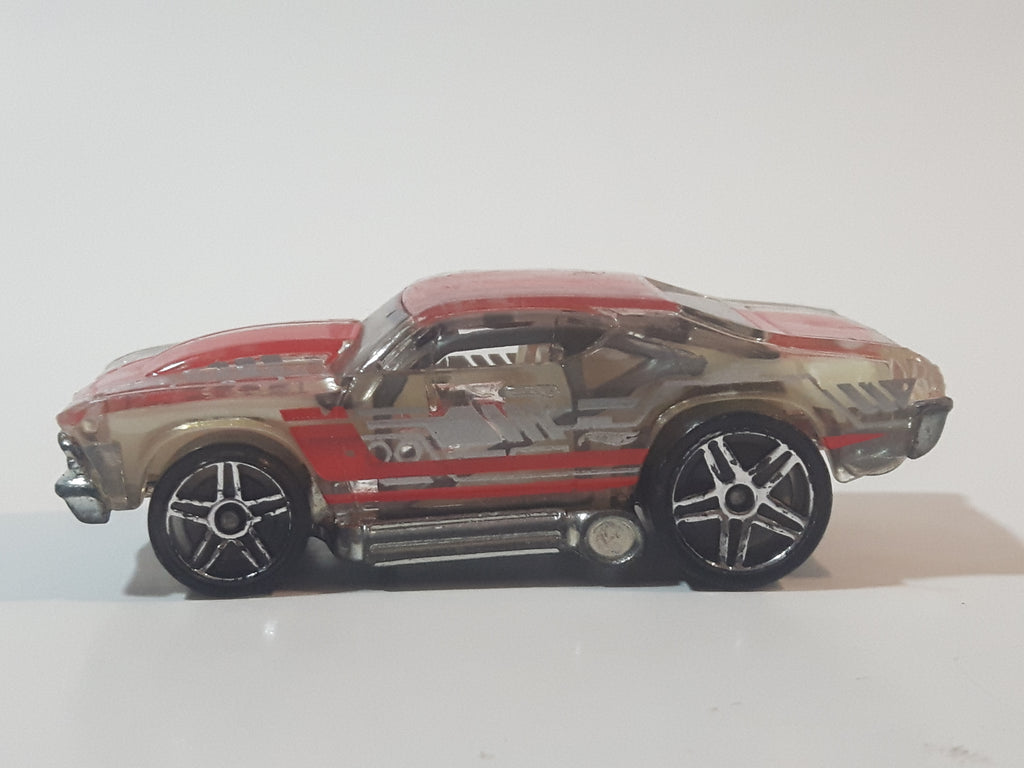 Hot Wheels 2018 X-Raycers '69 Chevelle - Clear Red Muscle Car Die-Cast Toy, 7/10 Series