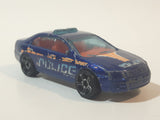 2009 Hot Wheels HW City Works Ford Fusion Police Dark Blue Die Cast Toy Car Vehicle