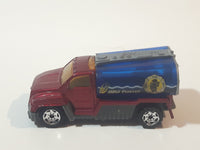 2002 Matchbox Rescue Rookies H2O Patrol Tanker Truck Dark Red and Blue Die Cast Toy Car Firefighting Vehicle