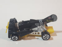 1998 Hot Wheels Flyin' Aces Dog Fighter Black Die Cast Airplane Style Toy Car Vehicle