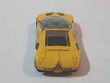 1999 Hot Wheels Criss Cross Crash Ford GT-90 Yellow Die Cast Toy Car Vehicle