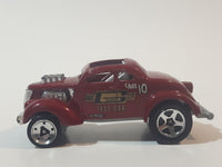 2010 Hot Wheels HW Performance Pass'n Gasser Dark Red Die Cast Toy Race Car Vehicle