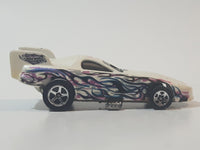 2004 Hot Wheels Camouflamage Pontiac Firebird Funny Car White Die Cast Toy Car Vehicle