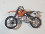 KTM Racing 520 #111 Orange Black White Dirt Bike Die Cast Toy Vehicle