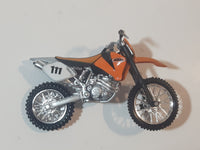 KTM Racing 520 #111 Orange Black White Dirt Bike Die Cast Toy Vehicle