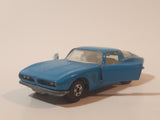 Vintage 1971 Lesney Matchbox Series No. 14 Iso Grifo Light Blue Die Cast Toy Car Vehicle with Opening Doors