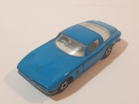 Vintage 1971 Lesney Matchbox Series No. 14 Iso Grifo Light Blue Die Cast Toy Car Vehicle with Opening Doors