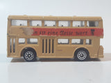 Persaud No. 1003 London Bus Berlin ist eine Reise wert' Double Decker Beige Brown Die Cast Toy Car Vehicle