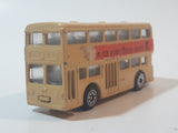 Persaud No. 1003 London Bus Berlin ist eine Reise wert' Double Decker Beige Brown Die Cast Toy Car Vehicle