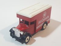 1980s Lledo Promotional Model 1934 Dennis Van Truck Air Canada Red Die Cast Toy Car Vehicle