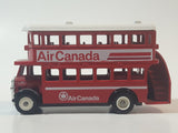 1980s Lledo Promotional Model Double Decker Bus Air Canada Red Die Cast Toy Car Vehicle