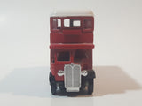 1980s Lledo Promotional Model Double Decker Bus Air Canada Red Die Cast Toy Car Vehicle