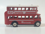 1980s Lledo Promotional Model Double Decker Bus Air Canada Red Die Cast Toy Car Vehicle