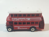 1980s Lledo Promotional Model Double Decker Bus Air Canada Red Die Cast Toy Car Vehicle