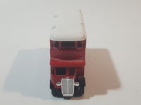 1980s Lledo Promotional Model Double Decker Bus Air Canada Red Die Cast Toy Car Vehicle