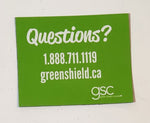 GSC Green Shield Canada Questions? Thin Rubber Fridge Magnet