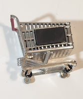 Shop 'Til You Drop Shopping Cart 2" Tall 3D Metal and Plastic Fridge Magnet