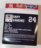 2018 Pepsi Starting Lineup MLB New York Yankees Gary Sanchez 4" Tall Baseball Player Figure with Trading Card, Stand, and Bat Accessory New in Package