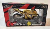 Haxing Toys Raging Fire Gear 360 Haxing Super Motor Cycle Yellow Sound and Light 1:16 Scale Die Cast Toy Car Vehicle New in Box