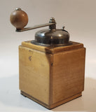 Antique Armin Trosser Wood and Metal Coffee Grinder Mill