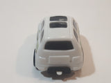 Kurt Chariots #6 Power Racing White Pull Back Plastic Toy Car Vehicle