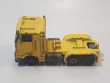 1996 Hot Wheels Ramp Truck Semi Tractor Yellow Die Cast Toy Car Vehicle