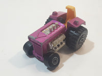Vintage 1972 Lesney Products Matchbox No. 29 Mod Tractor Magenta Pink Die Cast Toy Car Farming Equipment Machinery Vehicle