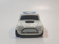 2007 Hot Wheels Pop-Offs Morris Mini Cooper White 07 Die Cast Toy Car Vehicle with Removable Body