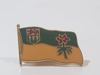 Waving Saskatchewan Flag Enamel Metal Pin