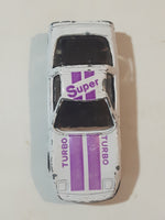 Unknown Brand 888-7 "Super Turbo" White Die Cast Toy Car Vehicle