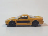 Motor Max No. 6060 Honda Acura NSX Yellow Die Cast Toy Car Vehicle