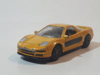 Motor Max No. 6060 Honda Acura NSX Yellow Die Cast Toy Car Vehicle