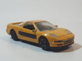 Motor Max No. 6060 Honda Acura NSX Yellow Die Cast Toy Car Vehicle