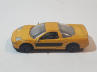 Motor Max No. 6060 Honda Acura NSX Yellow Die Cast Toy Car Vehicle