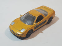 Motor Max No. 6060 Honda Acura NSX Yellow Die Cast Toy Car Vehicle