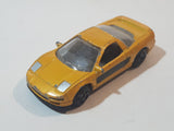 Motor Max No. 6060 Honda Acura NSX Yellow Die Cast Toy Car Vehicle