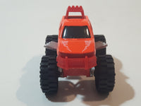 Greenbrier 4x4 Express Wheels Monster Truck Orange and Red Plastic Die Cast Toy Car Vehicle