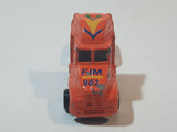 Unknown Brand Semi Tractor Truck 982 FIM Orange Die Cast Toy Car Vehicle