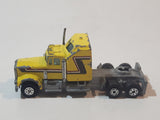 Vintage 1980s Yatming Kenworth Semi Tractor Truck Yellow Die Cast Toy Car Vehicle