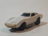 Vintage 1980 Kidco Key Cars Corvette White Plastic Body Die Cast Toy Car Vehicle