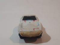 Vintage 1980 Kidco Key Cars Corvette White Plastic Body Die Cast Toy Car Vehicle